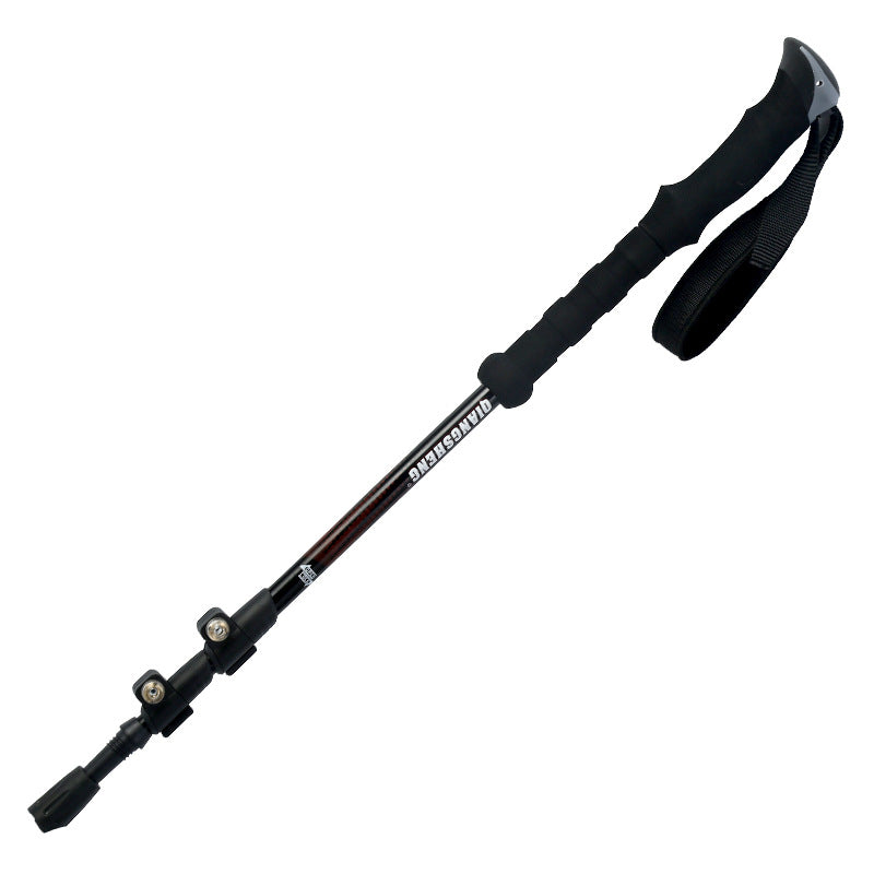 Outdoor Straight Handle Trekking Pole With Outer Lock Telescopic: Your Ultimate Hiking Companion