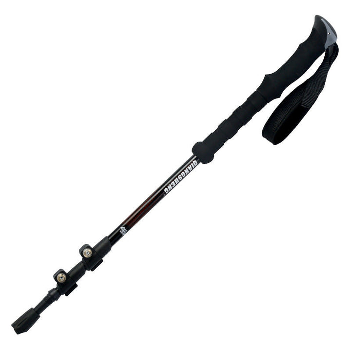 Outdoor Straight Handle Trekking Pole With Outer Lock Telescopic: Your Ultimate Hiking Companion